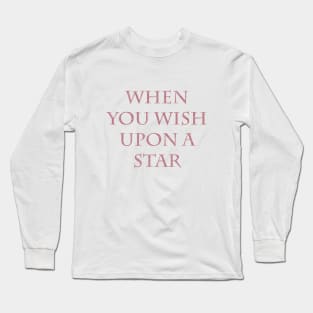 Wish Upon a Star Rose Gold Long Sleeve T-Shirt
